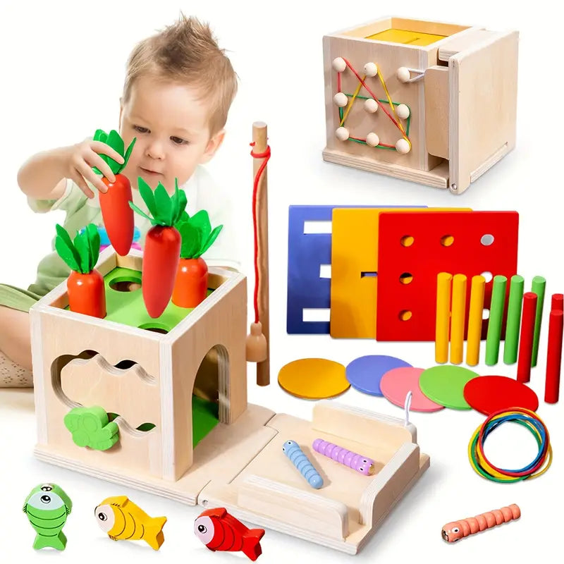 Creatieve 8-in-1 Montessori Speelset - Avontuurlijke Baby's - Leerzaam & Speels-Toys-De Bazelaar