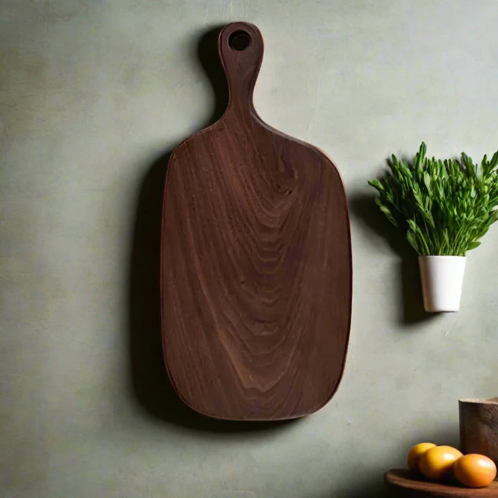 Zwarte Walnoot Snij- en Serveerplank - Uniek & Duurzaam-Cutting & Serving Boards-De Bazelaar