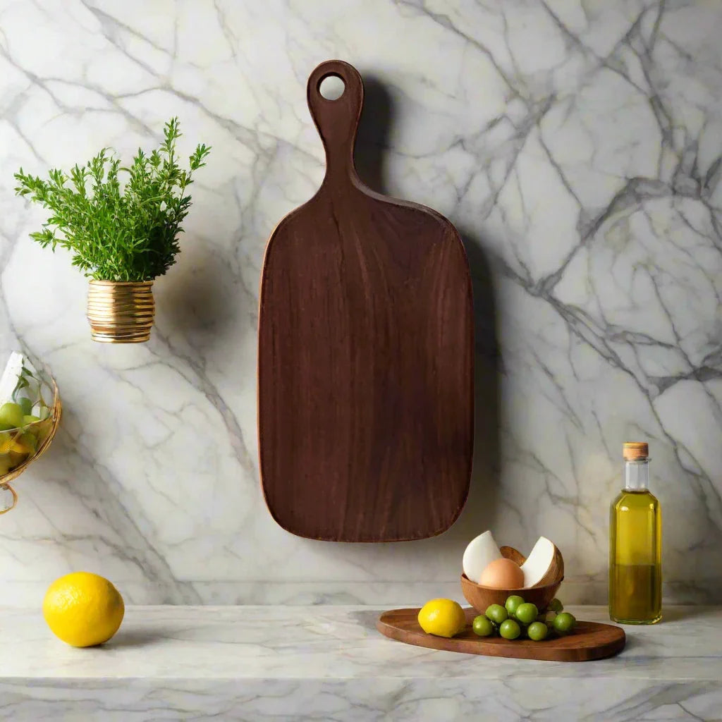 Zwarte Walnoot Snij- en Serveerplank - Uniek & Duurzaam-Cutting & Serving Boards-De Bazelaar