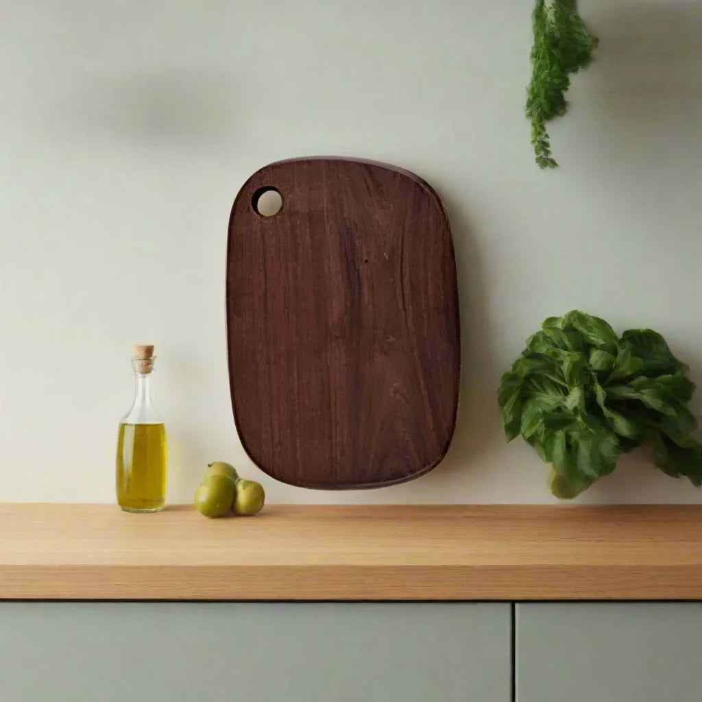 Zwarte Walnoot Snij- en Serveerplank - Uniek & Duurzaam-Cutting & Serving Boards-De Bazelaar