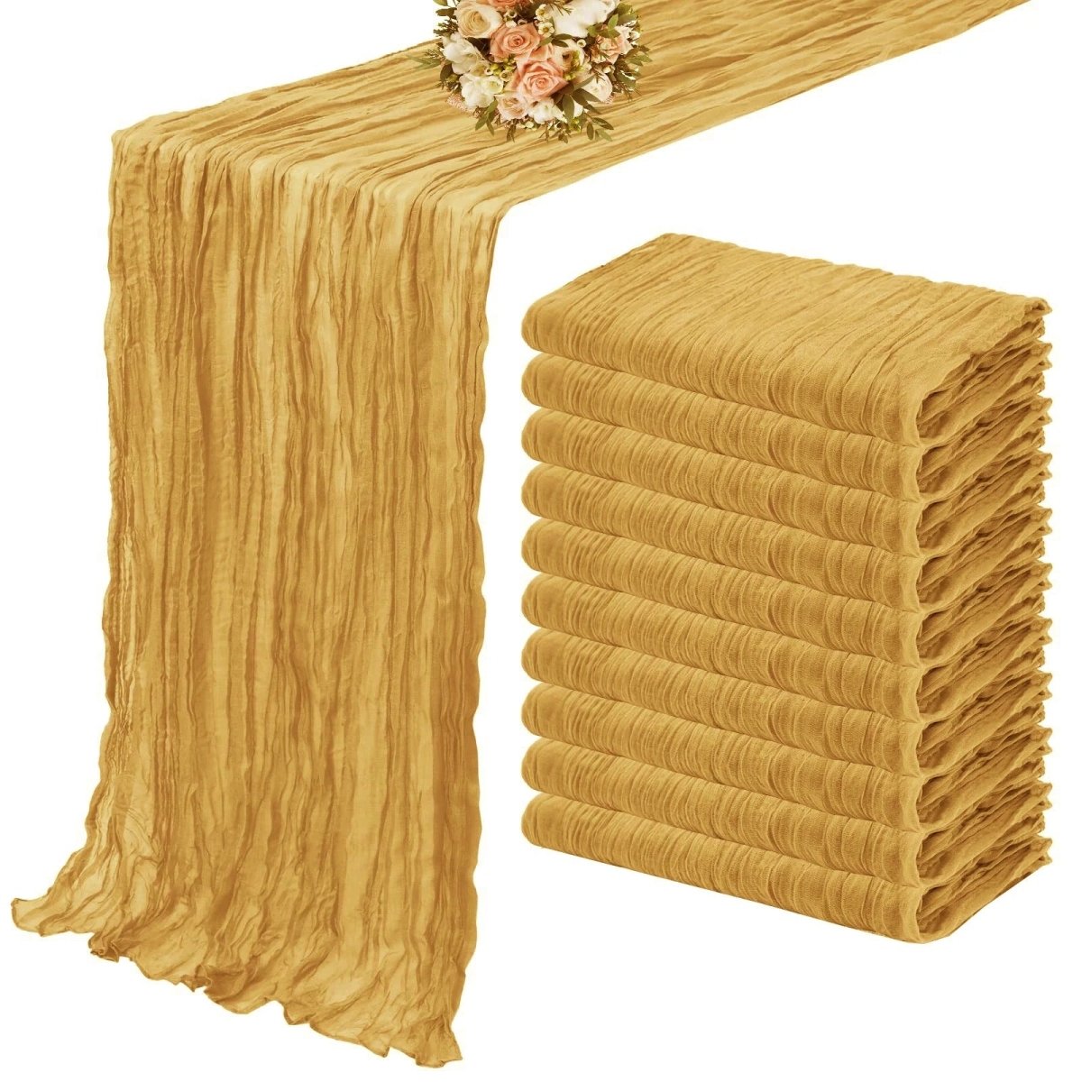 Kaasdoek Tafelloper Set - 10-delig - Perfect voor elke tafel-Tableware & Dining Accessories-De Bazelaar