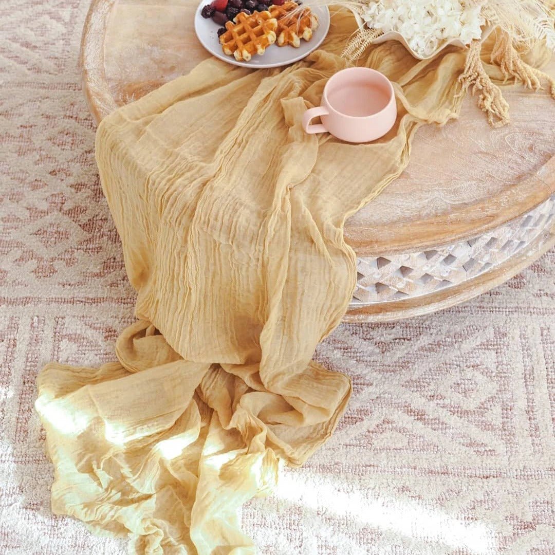 Kaasdoek Tafelloper Set - 10-delig - Perfect voor elke tafel-Tableware & Dining Accessories-De Bazelaar