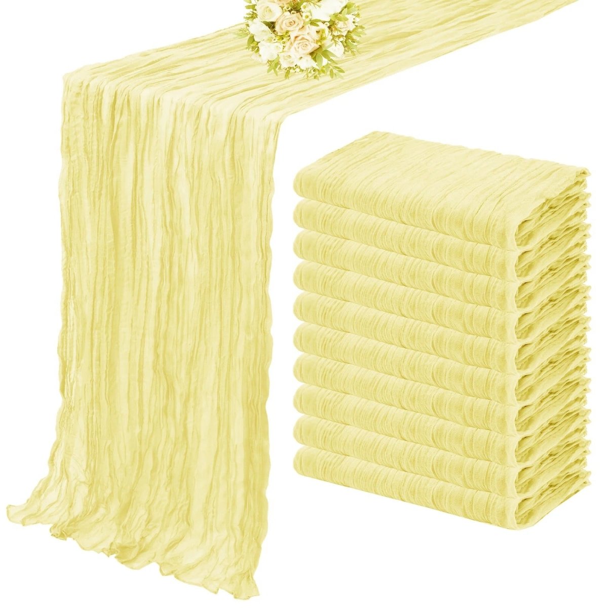 Kaasdoek Tafelloper Set - 10-delig - Perfect voor elke tafel-Tableware & Dining Accessories-De Bazelaar