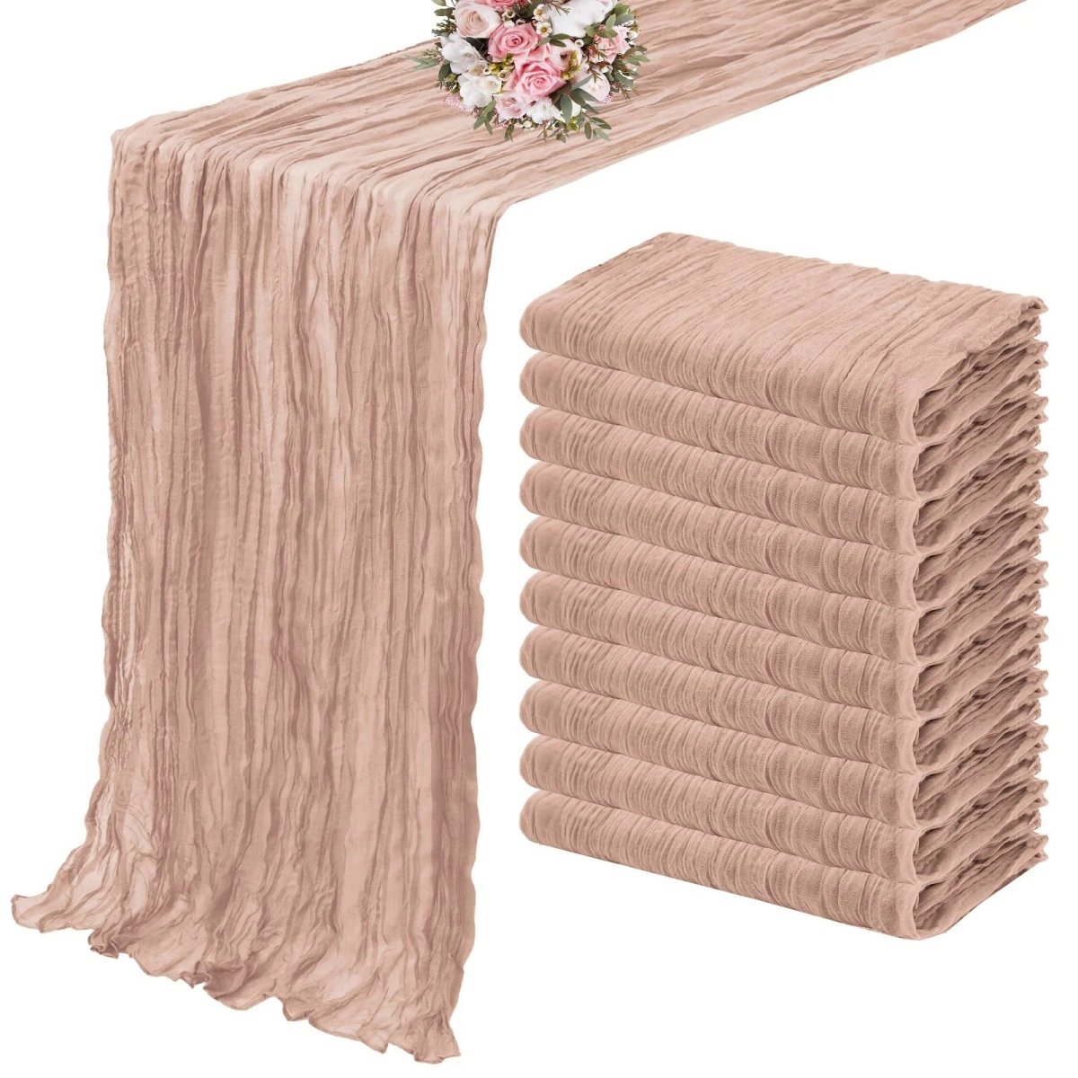 Kaasdoek Tafelloper Set - 10-delig - Perfect voor elke tafel-Tableware & Dining Accessories-De Bazelaar