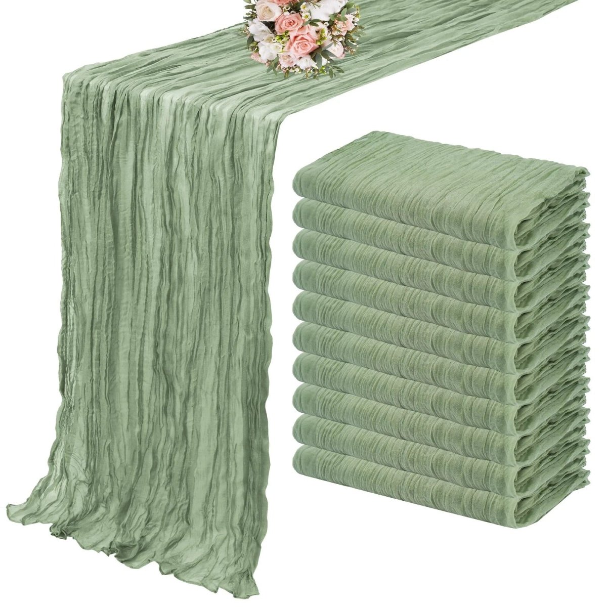 Kaasdoek Tafelloper Set - 10-delig - Perfect voor elke tafel-Tableware & Dining Accessories-De Bazelaar