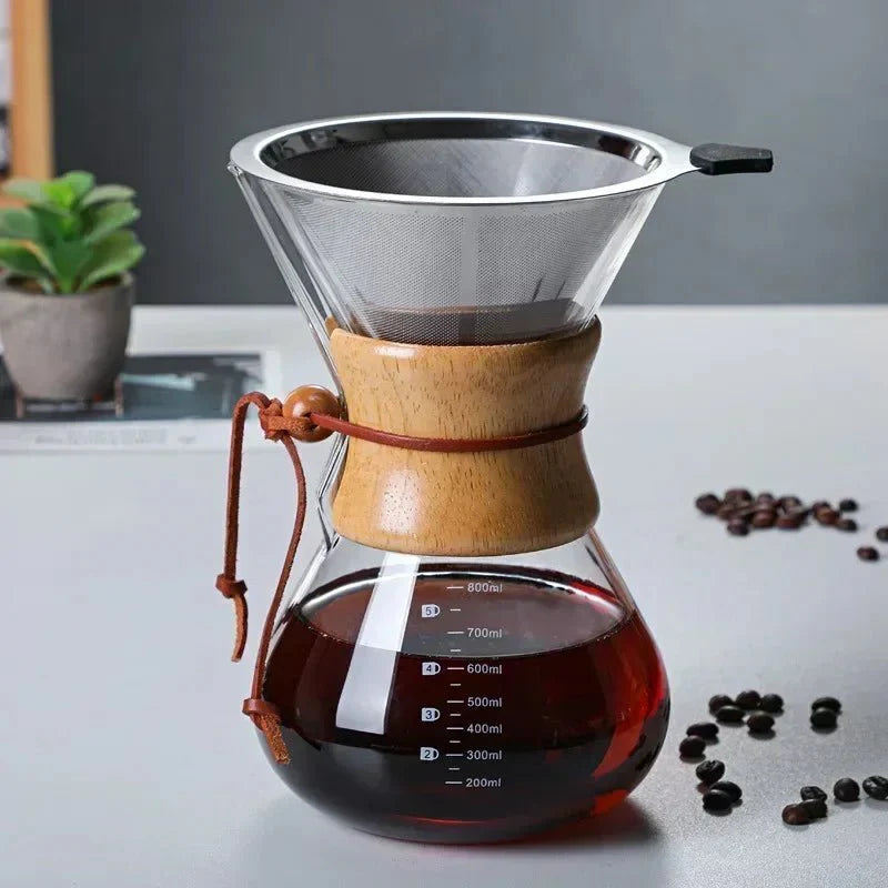 Chemex Koffiepot - Hario V60 Dripper Set - Perfecte Koffieervaring-Coffee & Tea-De Bazelaar