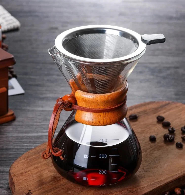 Chemex Koffiepot - Hario V60 Dripper Set - Perfecte Koffieervaring-Coffee & Tea-De Bazelaar