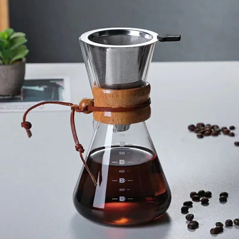 Chemex Koffiepot - Hario V60 Dripper Set - Perfecte Koffieervaring-Coffee & Tea-De Bazelaar