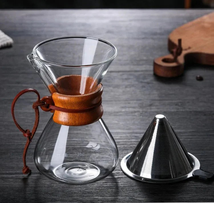 Chemex Koffiepot - Hario V60 Dripper Set - Perfecte Koffieervaring-Coffee & Tea-De Bazelaar