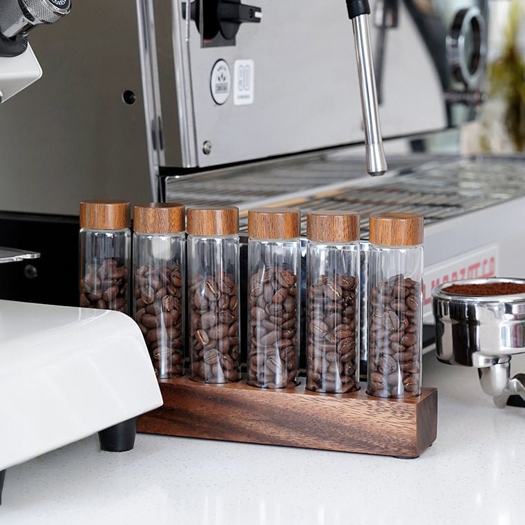 Koffiebonen Opslagcontainer - Glazen Display Rek - Stijlvolle Bewaring-Coffee & Tea-De Bazelaar