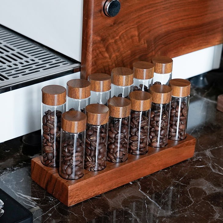 Koffiebonen Opslagcontainer - Glazen Display Rek - Stijlvolle Bewaring-Coffee & Tea-De Bazelaar