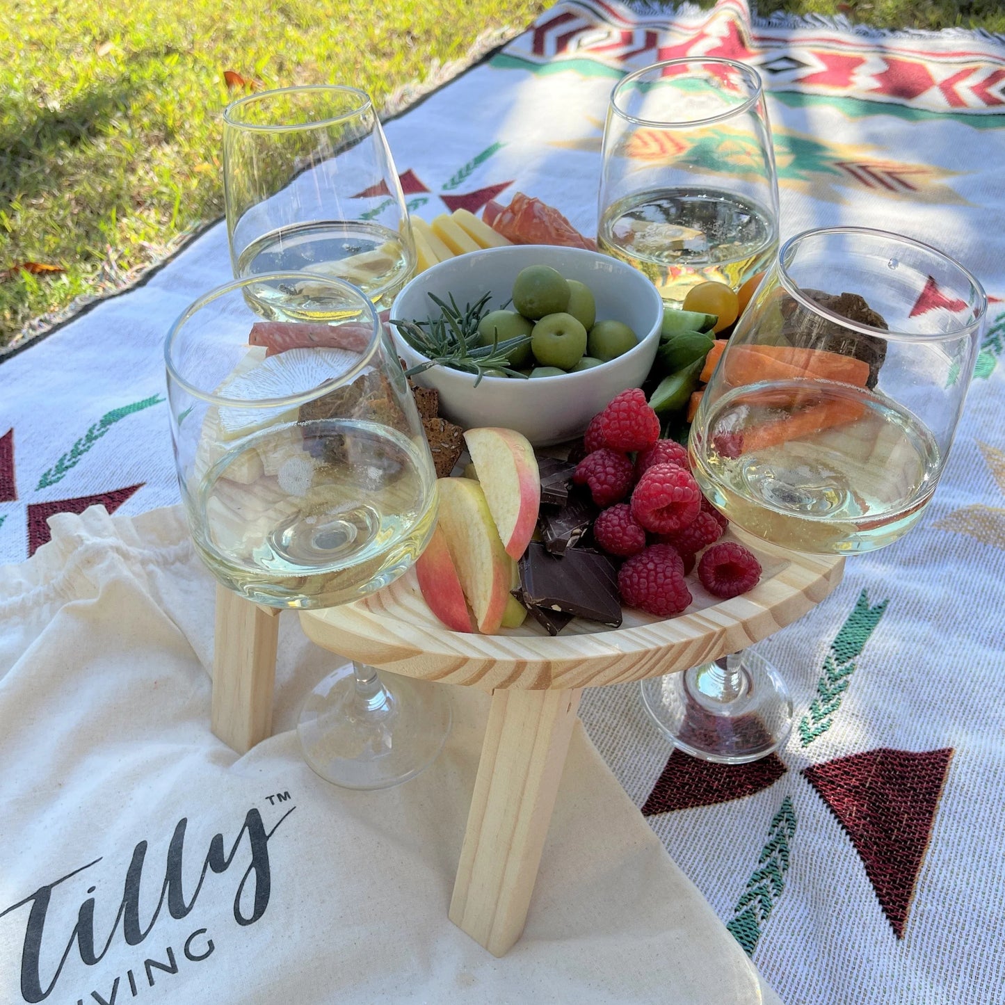Compacte Vouwbare Picknicktafel - Ideaal voor Buiten Eten-Tableware & Dining Accessories-De Bazelaar
