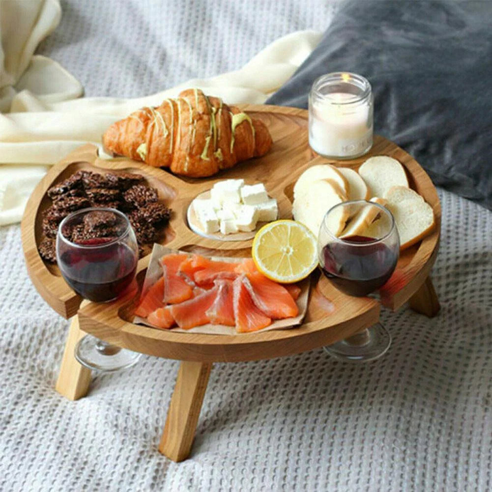 Compacte Vouwbare Picknicktafel - Ideaal voor Buiten Eten-Tableware & Dining Accessories-De Bazelaar
