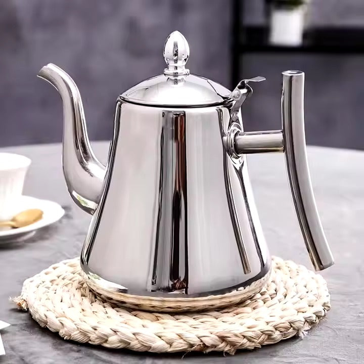 RVS Kettle - Ingebouwd Filter - Perfecte Thee en Koffie-Coffee & Tea-De Bazelaar