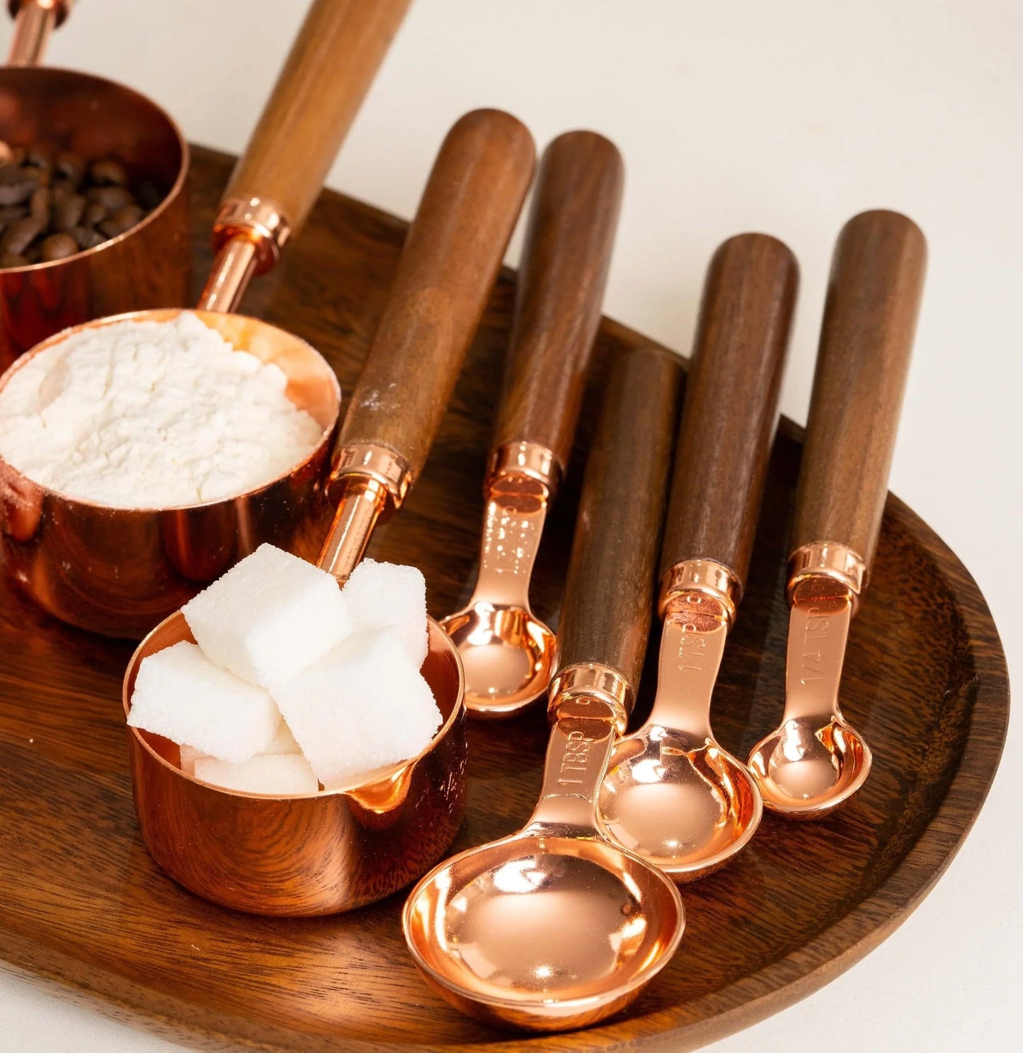 Koper Meetset - Luxe Kopergeplateerde Keuken Essentials - Perfecte Functionaliteit-Kitchen Tools and Accessories-De Bazelaar