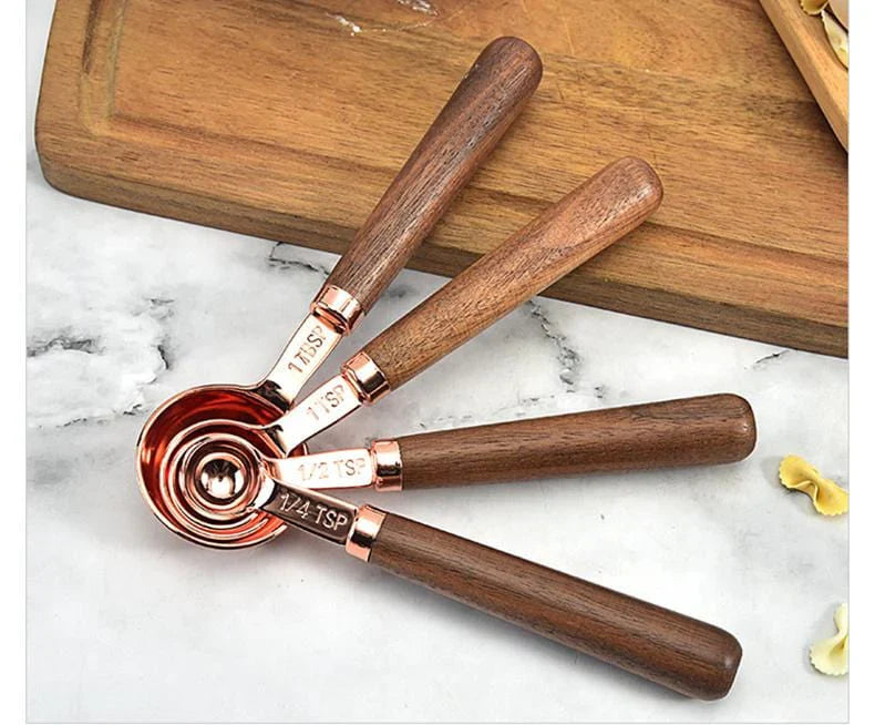 Koper Meetset - Luxe Kopergeplateerde Keuken Essentials - Perfecte Functionaliteit-Kitchen Tools and Accessories-De Bazelaar