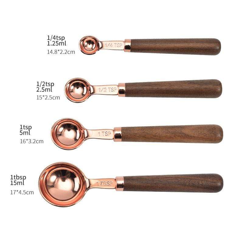 Koper Meetset - Luxe Kopergeplateerde Keuken Essentials - Perfecte Functionaliteit-Kitchen Tools and Accessories-De Bazelaar