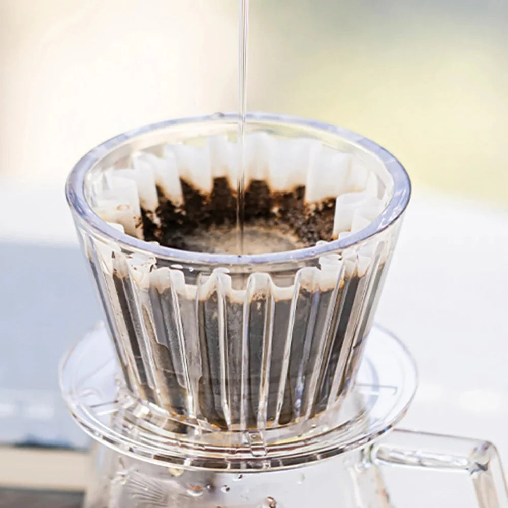 Crystal Eye Flat Bottom Koffie Dripper - Perfecte Extractie - Snel en Eenvoudig Gebruik-Coffee & Tea-De Bazelaar