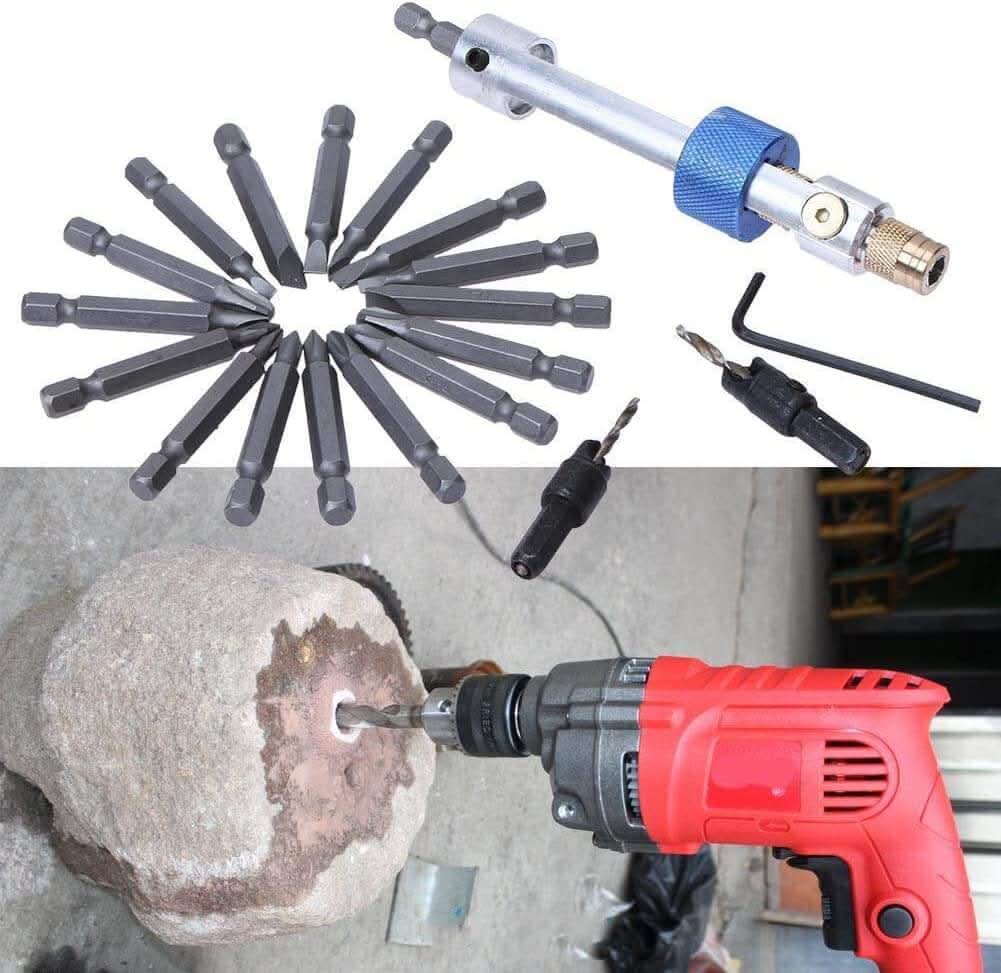 FlippDrill set - draaibare kop voor nauwkeurig boren-Drill Set-De Bazelaar