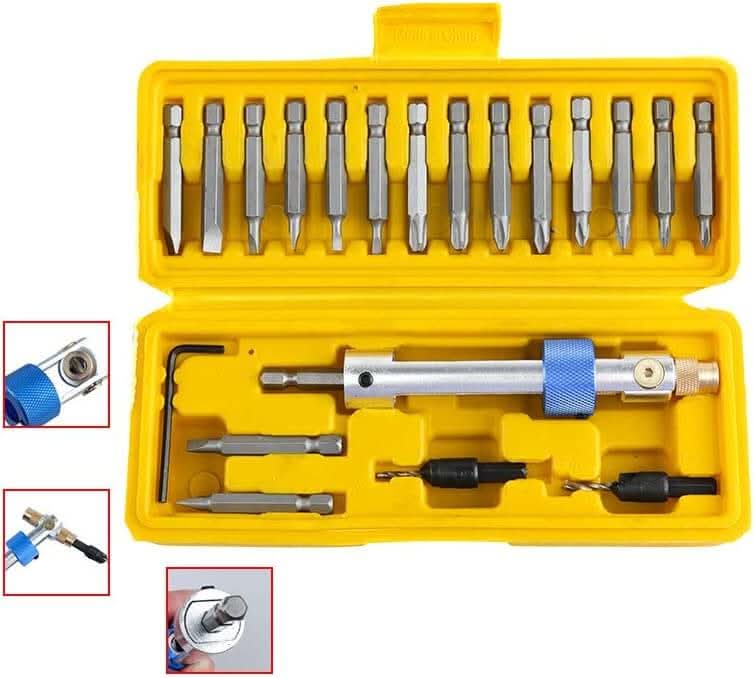 FlippDrill set - draaibare kop voor nauwkeurig boren-Drill Set-De Bazelaar