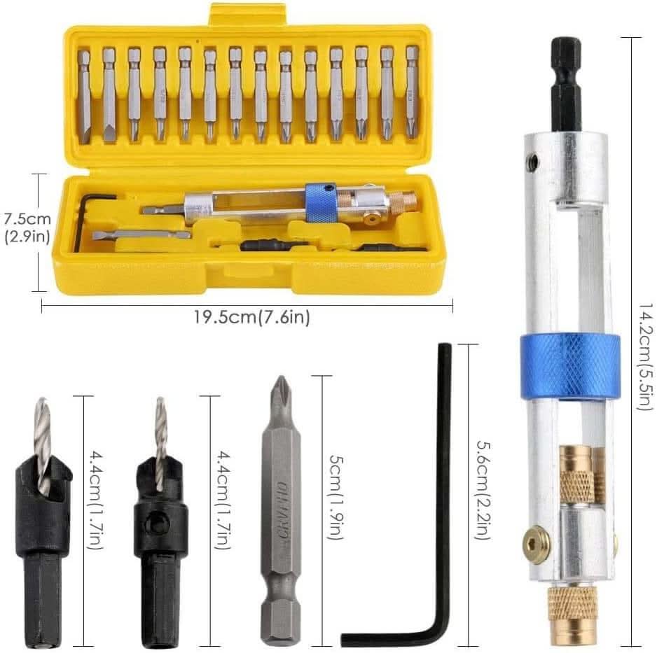 FlippDrill set - draaibare kop voor nauwkeurig boren-Drill Set-De Bazelaar