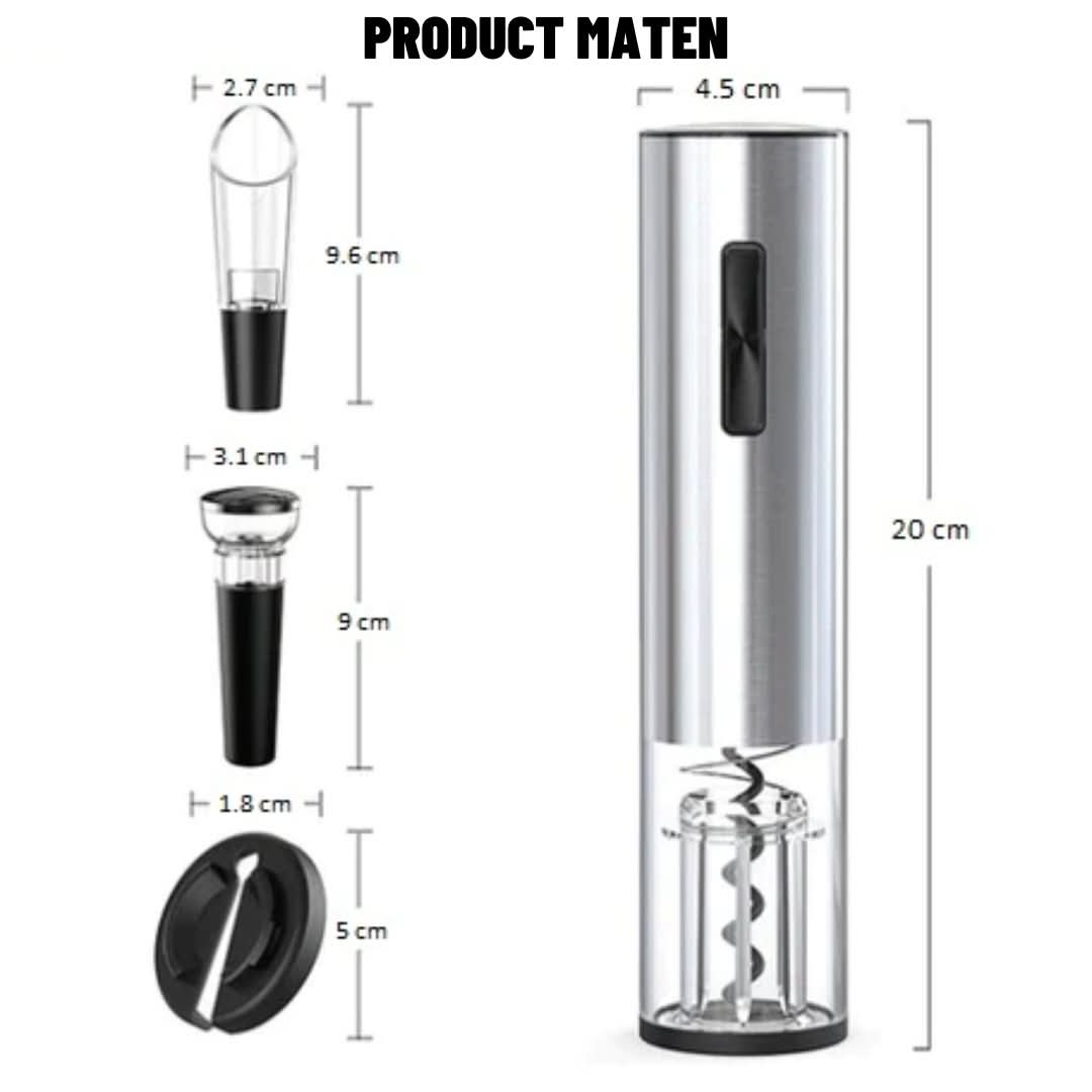 Drinte™ | Elektrische Wijnopener - #Drinte™ | Elektrische WijnopenerDe Bazelaar