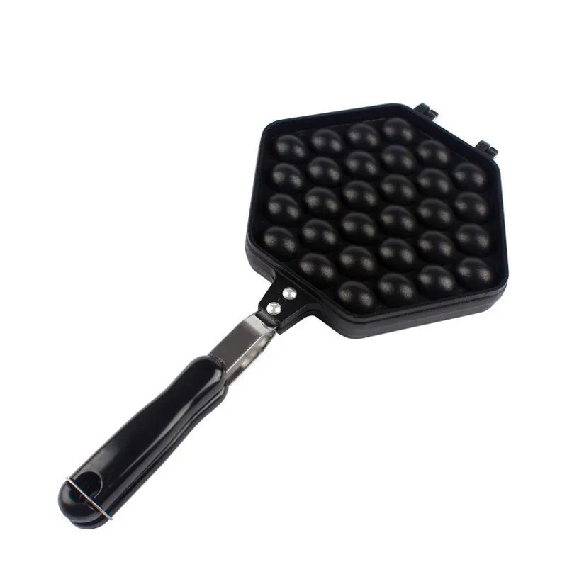 Eieren Bubbels Cake Pan - Gietaluminium - Antiaanbaklaag - Perfect voor Knapperige Wafels-Cookware-De Bazelaar