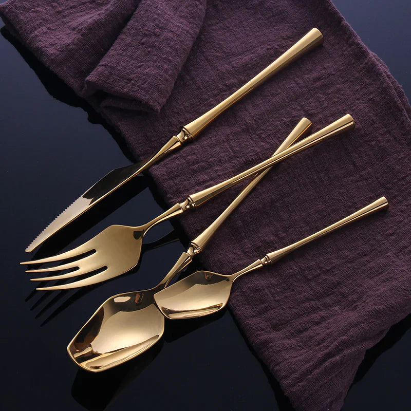 Egyptisch Geïnspireerd Bestekset - Elegantie & Duurzaamheid voor Eettafel-Cutlery Sets-De Bazelaar