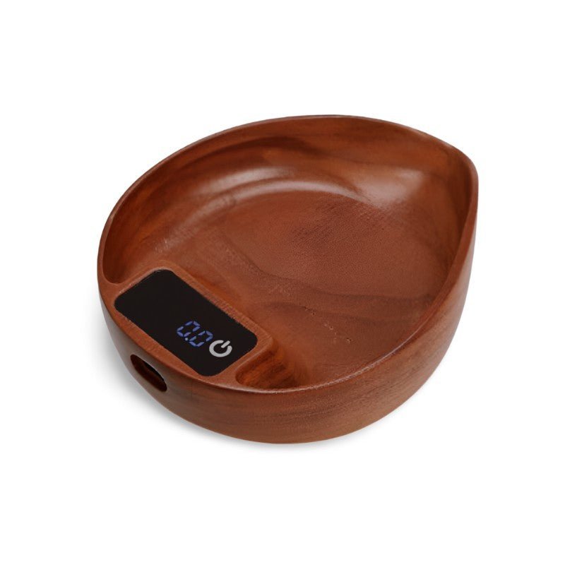 Elektronische Houten Koffieschaal - Nauwkeurig - Duurzaam - Stijlvol Bladontwerp-Coffee & Tea-De Bazelaar
