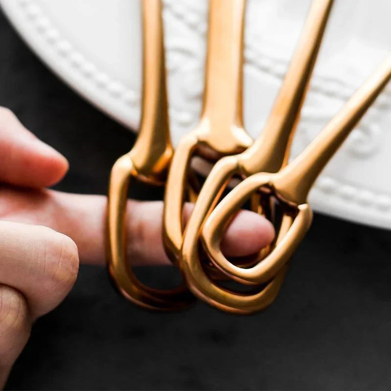 Elegance Ringlet Bestekset - 18/10 RVS - Stijlvolle Ringhandgreep-Cutlery Sets-De Bazelaar