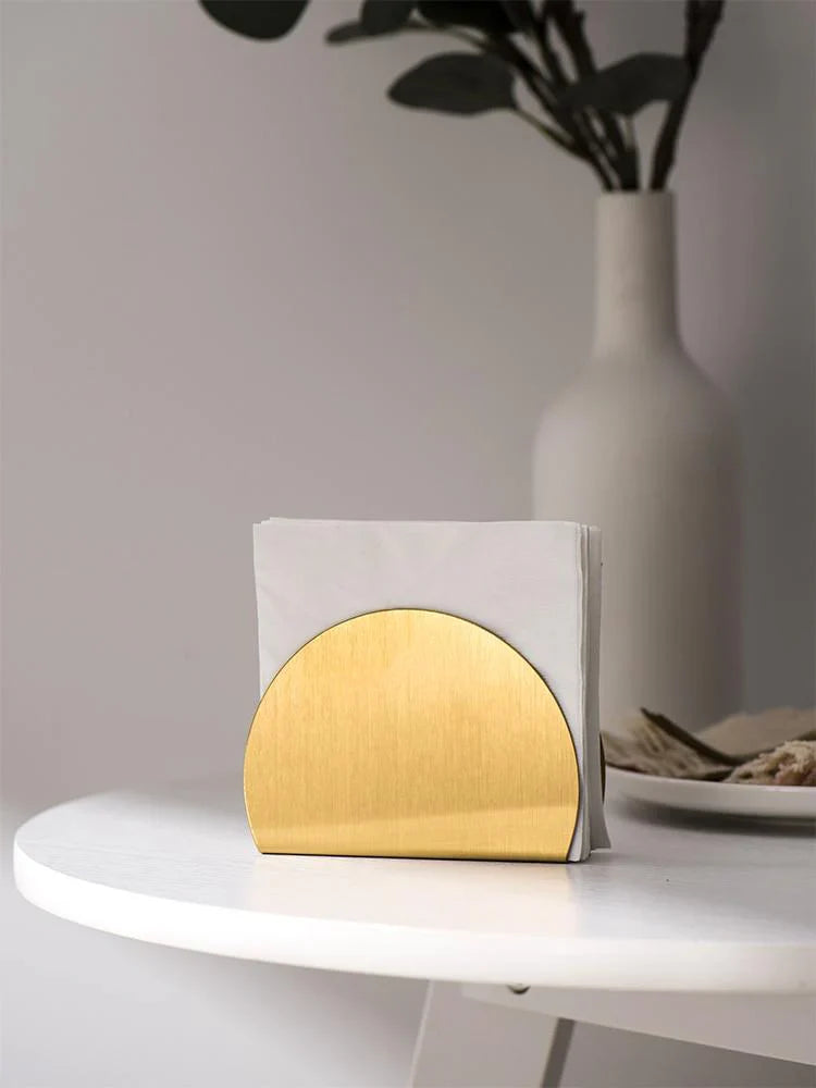 Elegante Gouden RVS Servethouder - Stijlvol - Duurzaam - Functioneel-Tableware & Dining Accessories-De Bazelaar