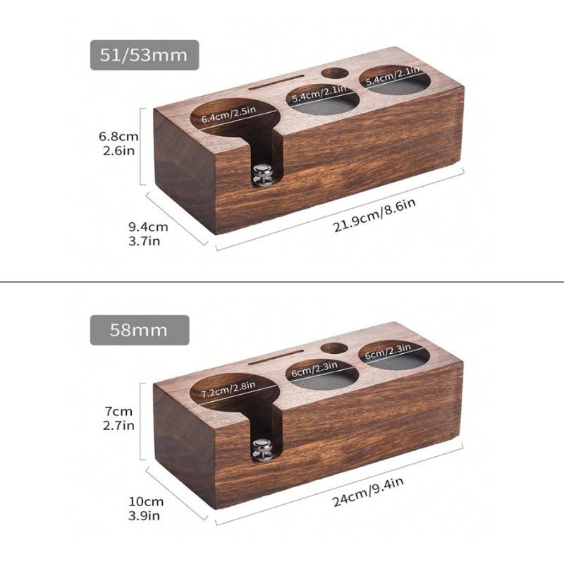 Espresso Tamper Station - Houten Portafilter Houder - Perfecte Druk - Stijlvol Ontwerp-Coffee & Tea-De Bazelaar
