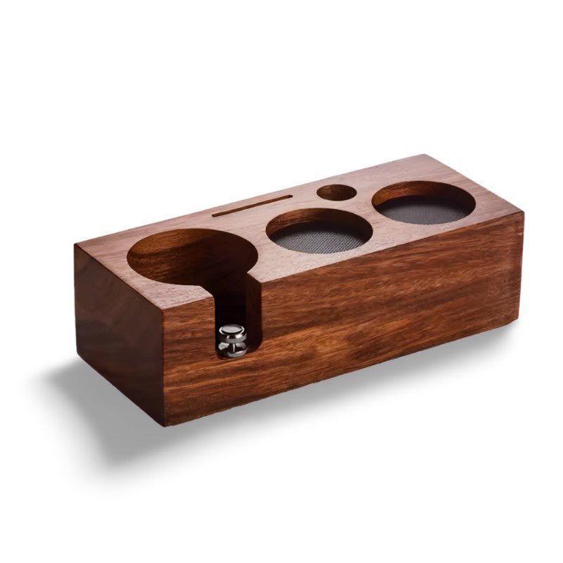 Espresso Tamper Station - Houten Portafilter Houder - Perfecte Druk - Stijlvol Ontwerp-Coffee & Tea-De Bazelaar