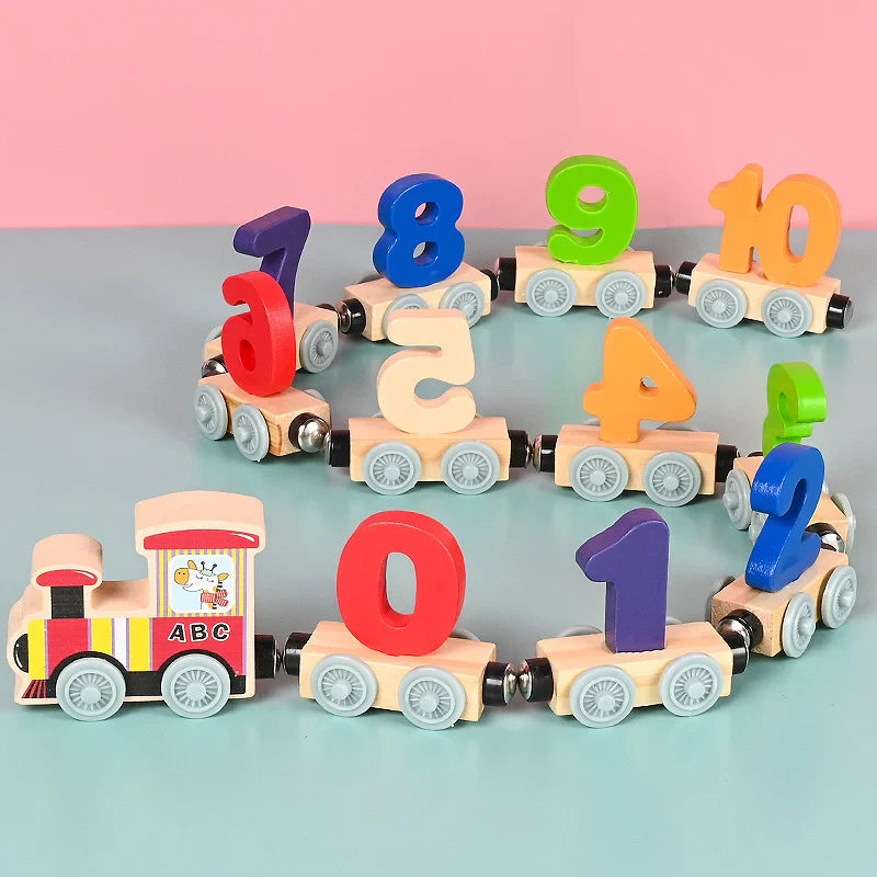 Magnetische Cijfer Trein - Educatief Speelgoed - Leerzaam en Leuk-Educational Toys-De Bazelaar