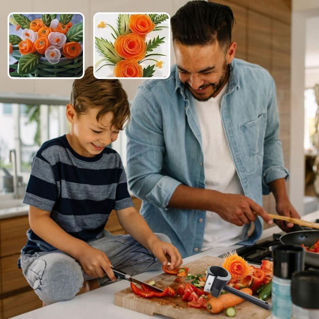Flower Roller | Spiraalvormige voor Groenten & Fruit - #Flower Roller | Spiraalvormige voor Groenten & FruitDe Bazelaar