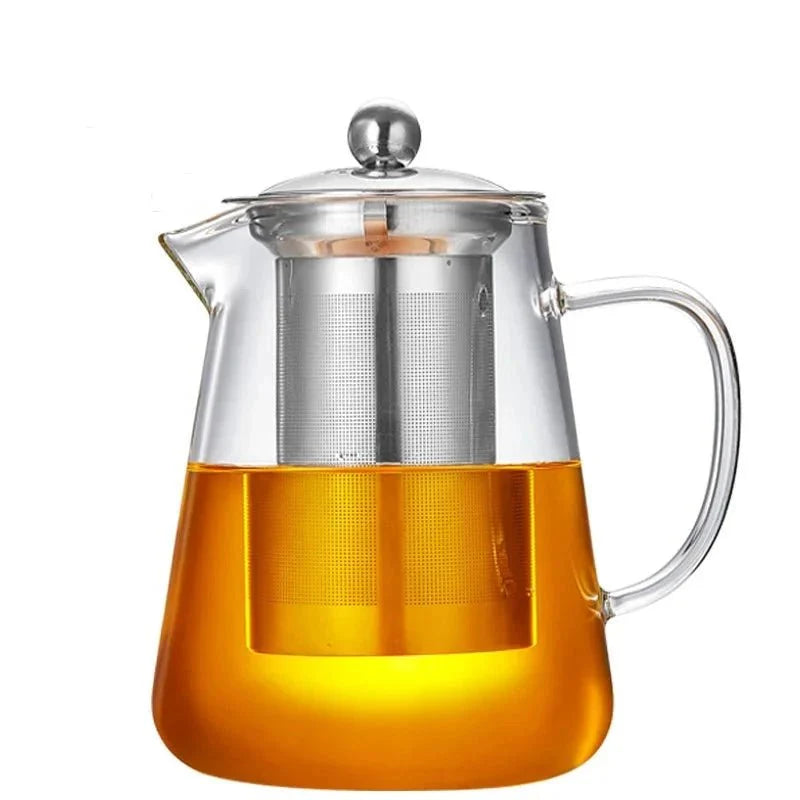Glazen Theepot - Theefilter Infuser voor Perfecte Thee-Coffee & Tea-De Bazelaar