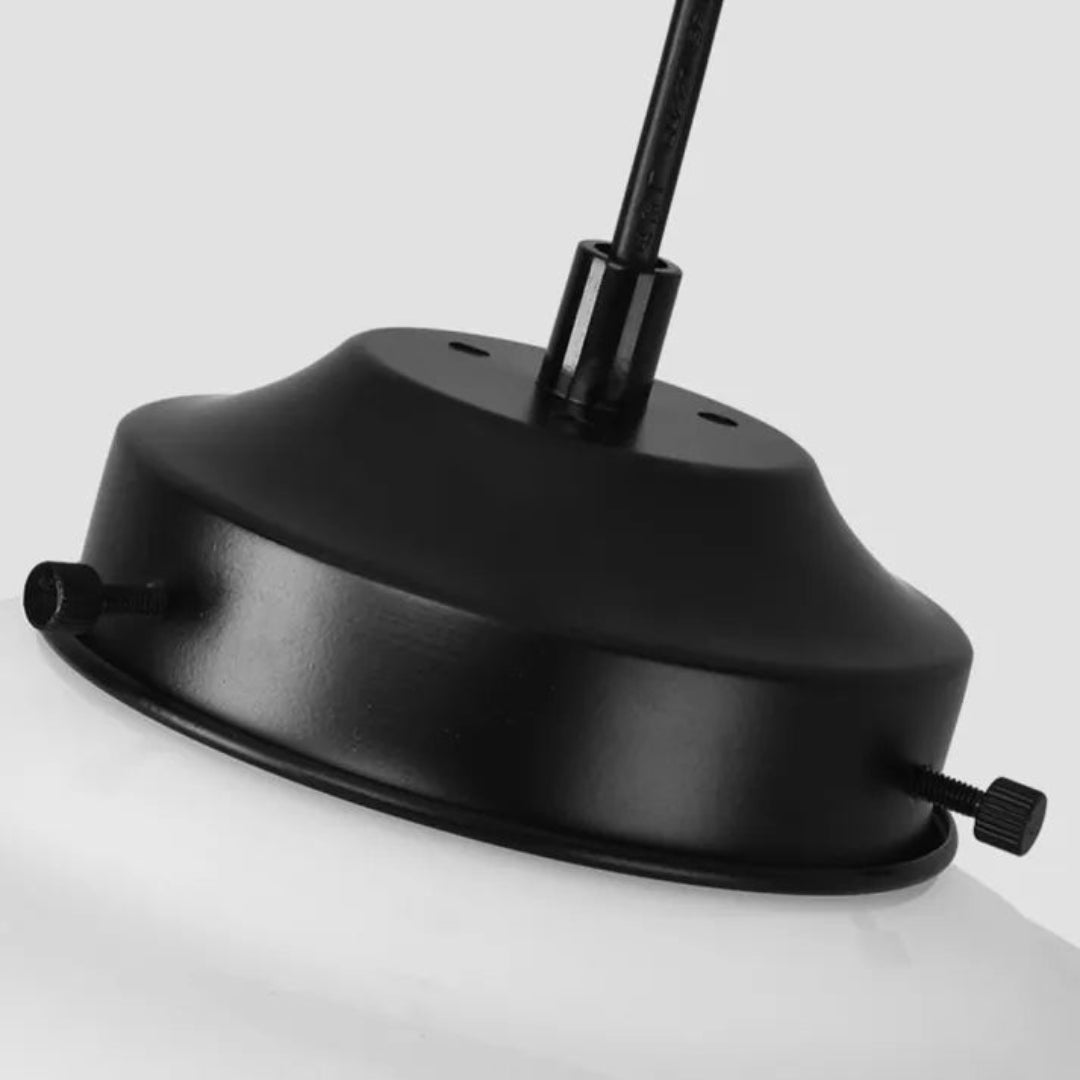 Vintage Geometrische Hanglamp van Mat Glas met LED