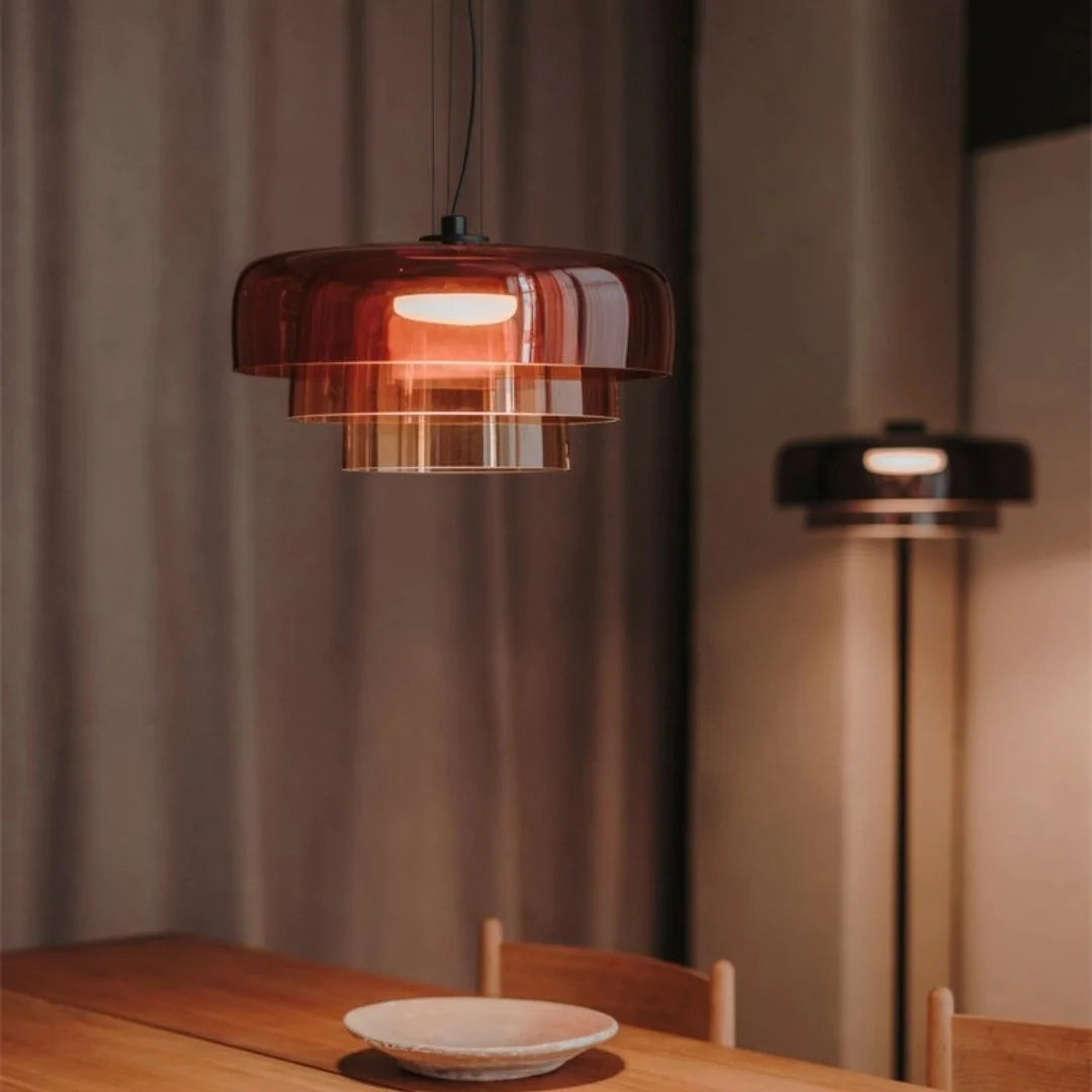 Glazen Plafondlamp met Tijdloos Design-light decor-De Bazelaar