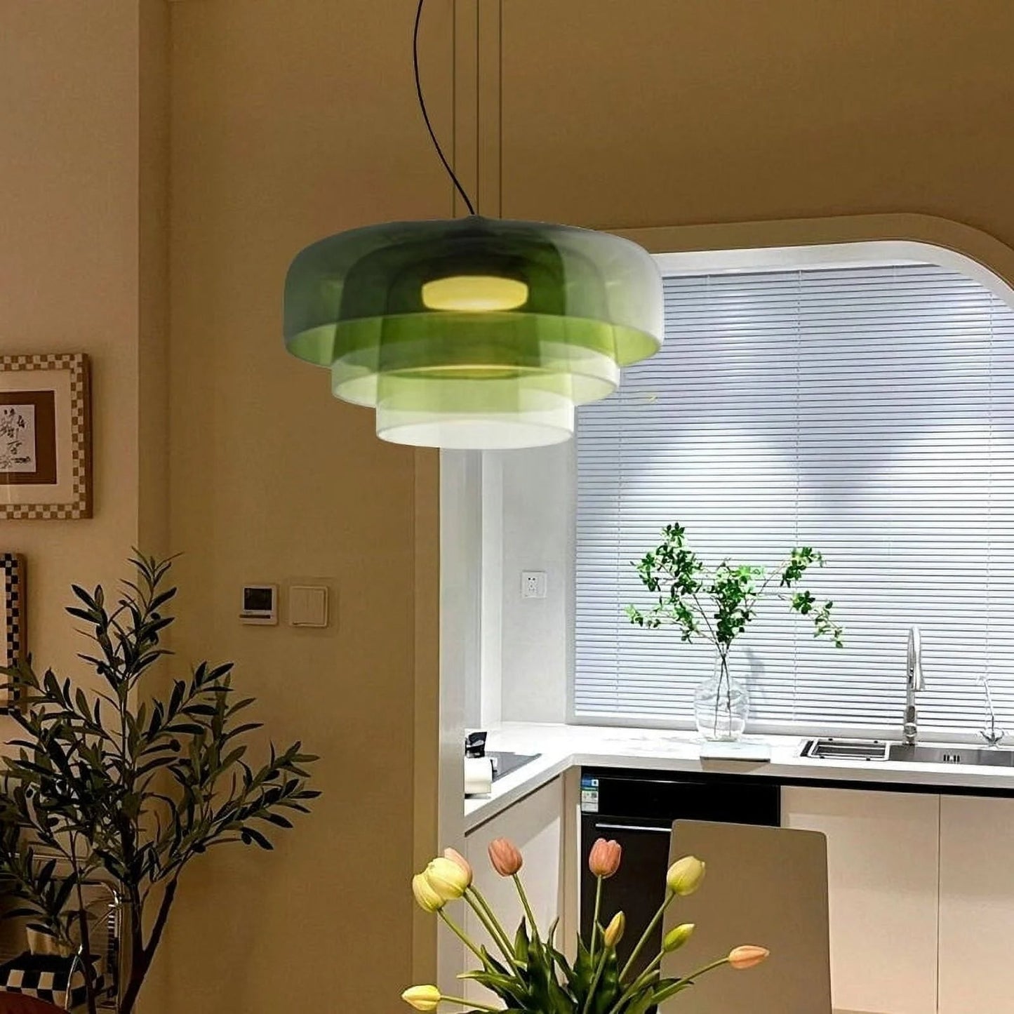 Glazen Plafondlamp met Tijdloos Design-light decor-De Bazelaar