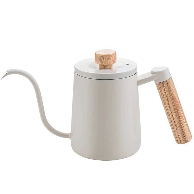 Gooseneck Kettle - Houten Handvat - Perfect voor Precisie Brouwen-Coffee & Tea-De Bazelaar