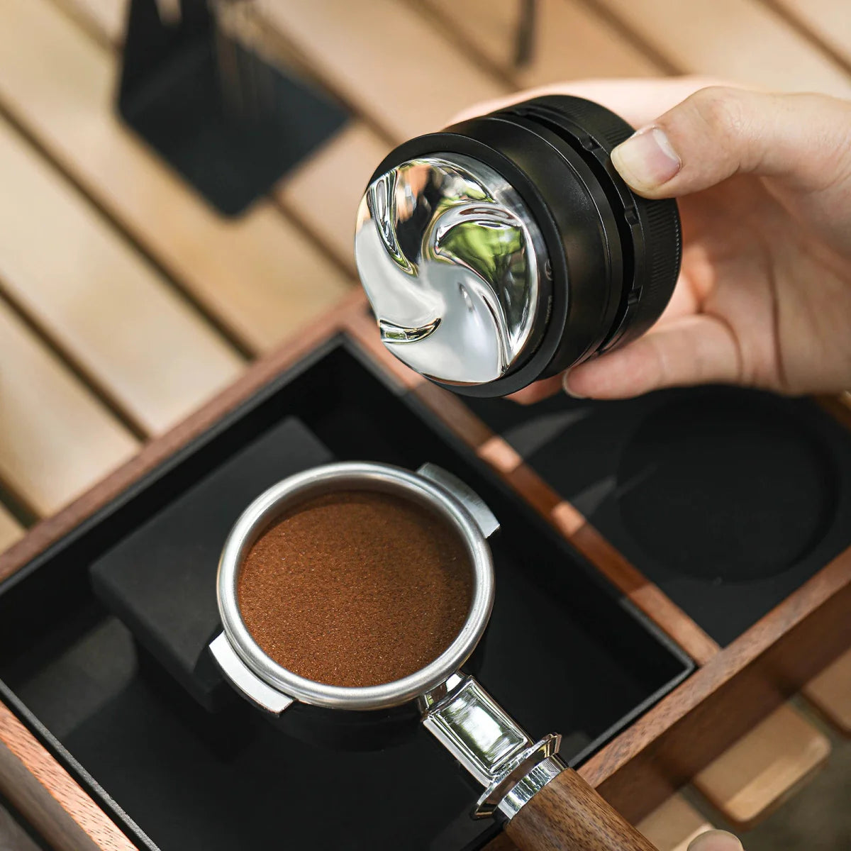 Gravity Espresso Distributor 58.35mm - Verstelbare Diepte - Perfecte Extractie-Coffee & Tea-De Bazelaar