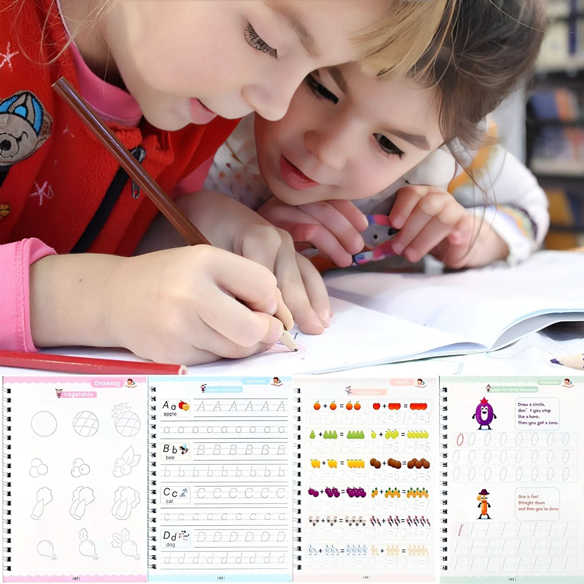 Herbruikbaar Traceerboek Set™ | 4 Boeken - #Herbruikbaar Traceerboek Set™ | 4 BoekenDe Bazelaar