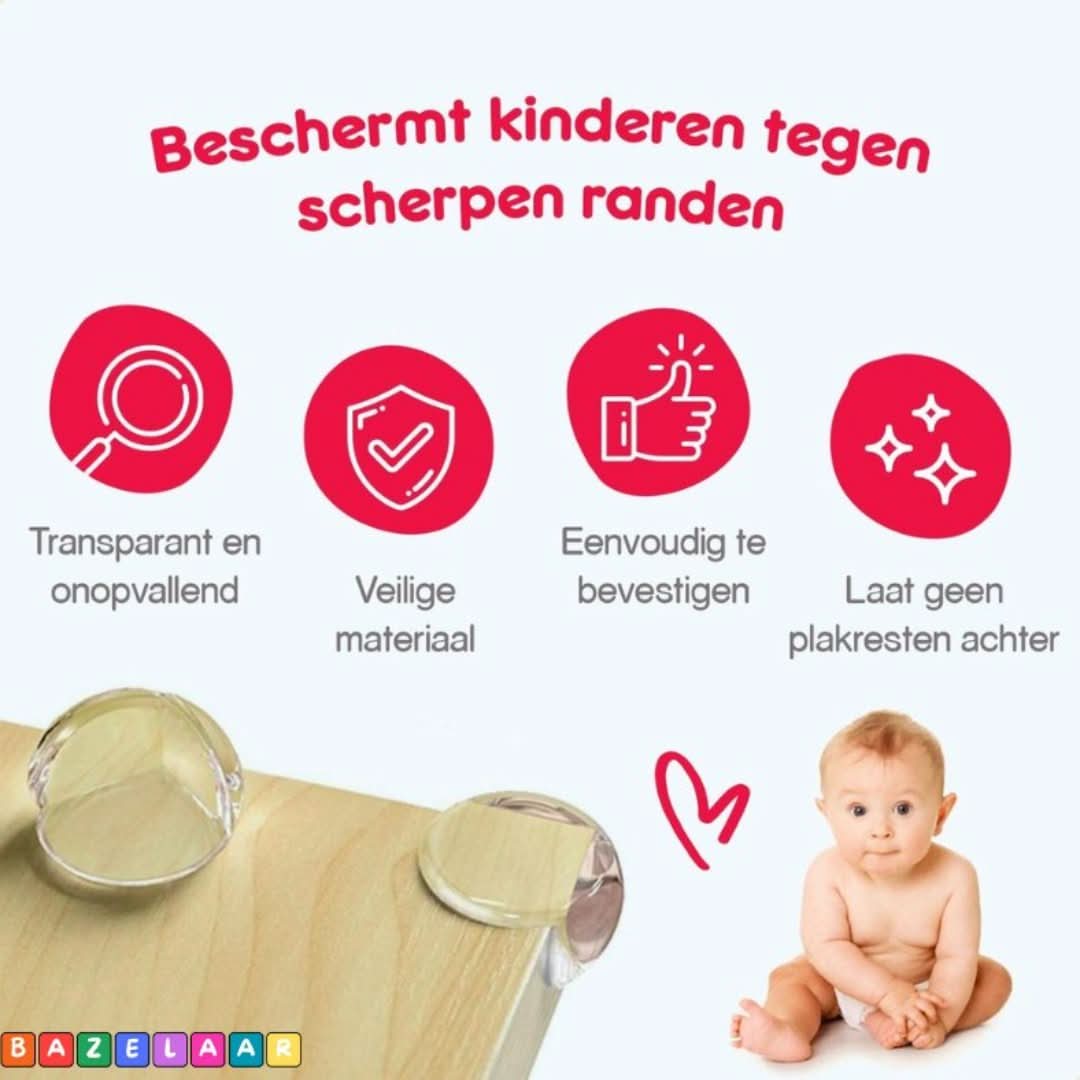 Herbruikbare Hoekbeschermers | Transparant - #Herbruikbare Hoekbeschermers | TransparantDe Bazelaar