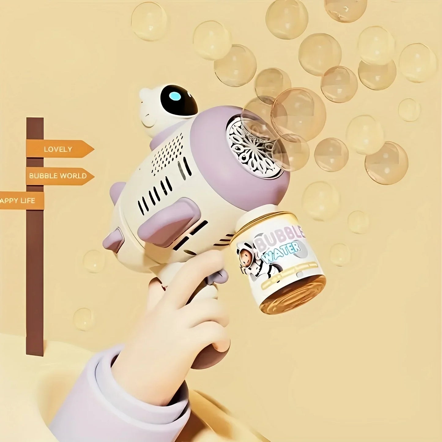 Spaceman Bubble Blaster - Innovatief Bubbelspeelgoed - Buitenplezier gegarandeerd-Toys-De Bazelaar