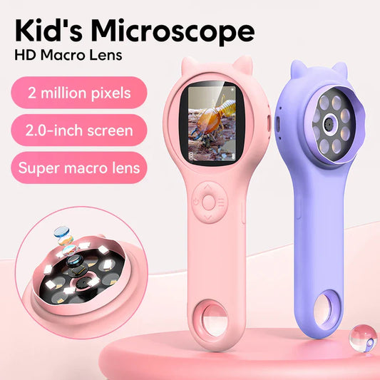 Mini Kids Microscope™ - Ontdek de Wereld - Magische Wetenschapservaring-Microscope-De Bazelaar