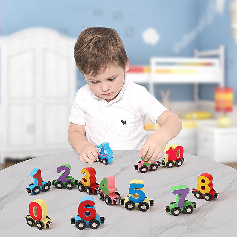 Magnetische Cijfer Trein - Educatief Speelgoed - Leerzaam en Leuk-Educational Toys-De Bazelaar