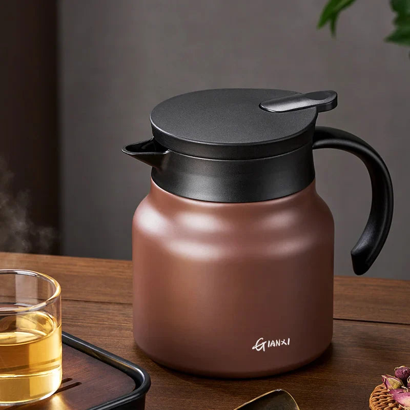 Geïsoleerde Theepot - Ingebouwde Infuser - Keramische Voeringen-Coffee & Tea-De Bazelaar