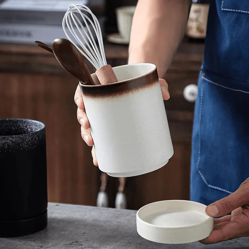Japanse Keukenhulp Houder - Elegant Ontwerp - Functioneel en Stijlvol-Cooking Utensil Sets-De Bazelaar