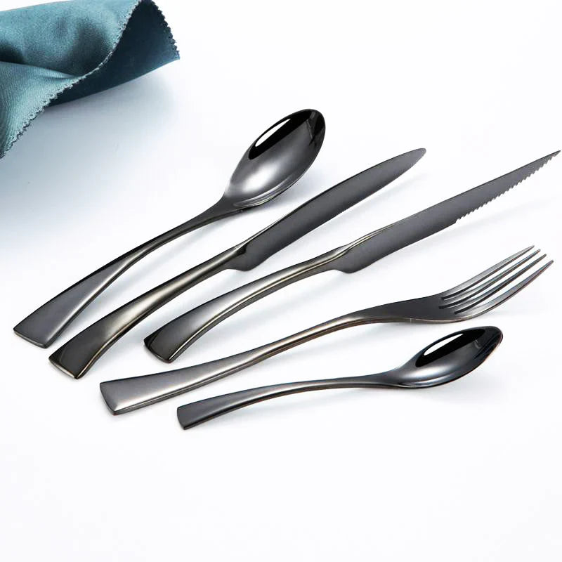 Maya Bestekset - Premium 18/10 Roestvrij Staal - Chef-Gemaakt Kwaliteit-Cutlery Sets-De Bazelaar