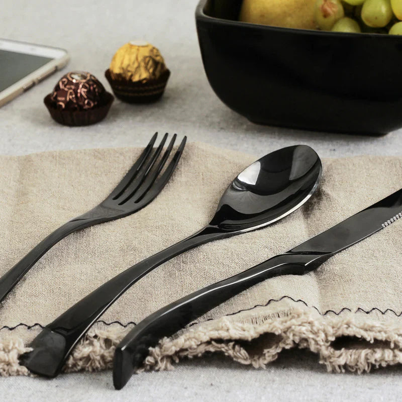Maya Bestekset - Premium 18/10 Roestvrij Staal - Chef-Gemaakt Kwaliteit-Cutlery Sets-De Bazelaar